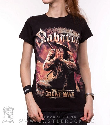 женская футболка sabaton "the great war"