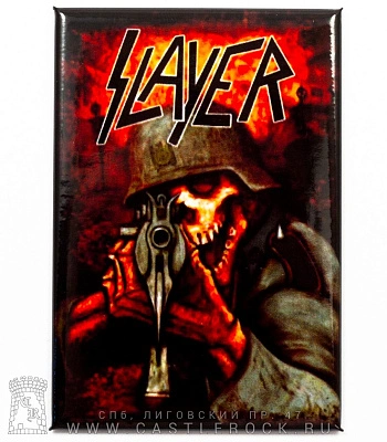 магнит прямоугольный slayer (скелет солдата)