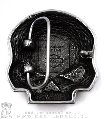 пряжка череп байкерский