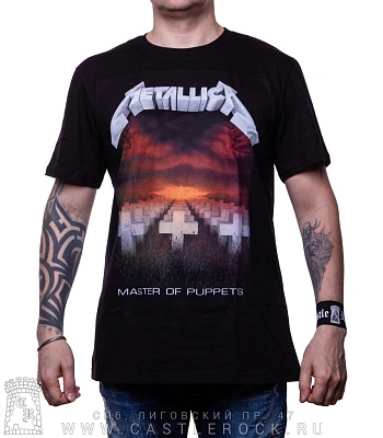 футболка metallica "master of puppets"