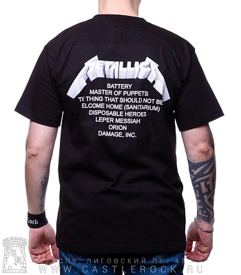 футболка metallica "master of puppets" (принт большой)