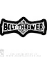 нашивка bolt thrower (лого ч/б, вышивка)