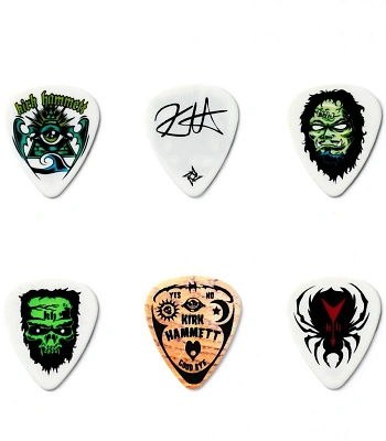 набор медиаторов metallica kirk hammett "the monster is loose!" (6 шт., 0,88 мм) kh01t088