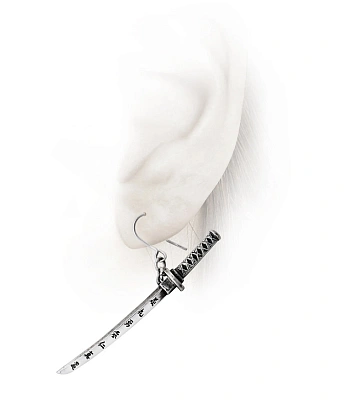 серьга alchemy gothic (алхимия готик) e357 bushido