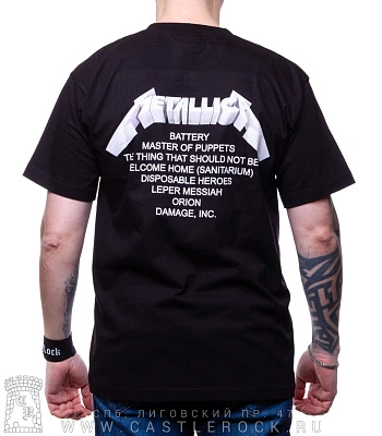футболка metallica "master of puppets" (принт большой)
