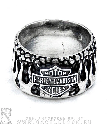 кольцо harley-davidson (пламя)