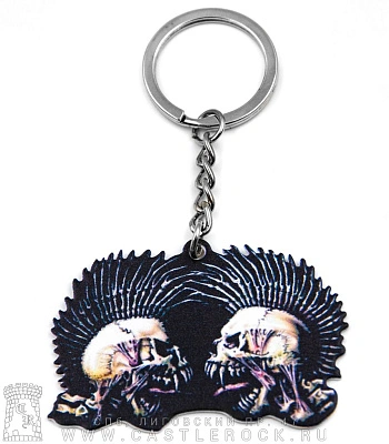 брелок металлический exploited "fuck the system"