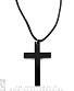 подвес крест (большой, черный)