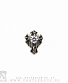серьга крест геральдический (страз)