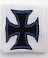 напульсник трикотажный мальтийский крест (белый)