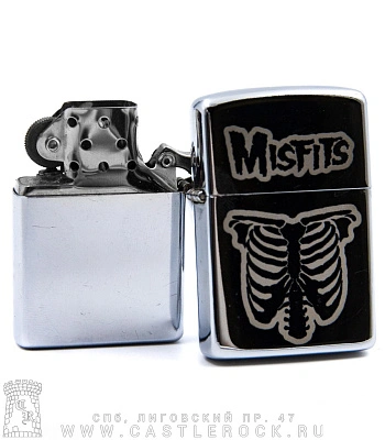 зажигалка с гравировкой misfits (ребра)