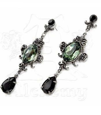 серьги alchemy gothic (алхимия готик) e273 queen of the night