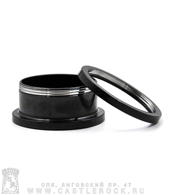 Плаг Сталь Черный Звезда 20 мм