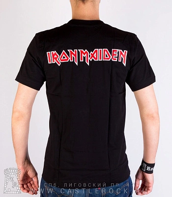 футболка iron maiden "the final frontier" (череп пришельца)