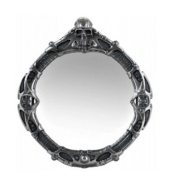 зеркало кибер панк (череп)