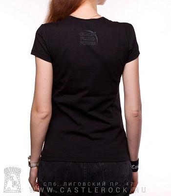 женская футболка космос и три друга (светится)