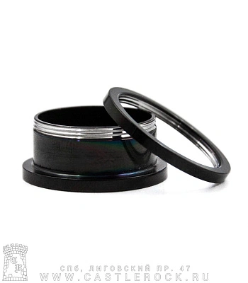 Плаг Сталь Черный Крест Железный 20 мм