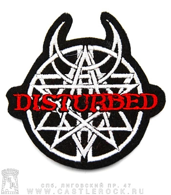 нашивка disturbed (лого, вышивка)