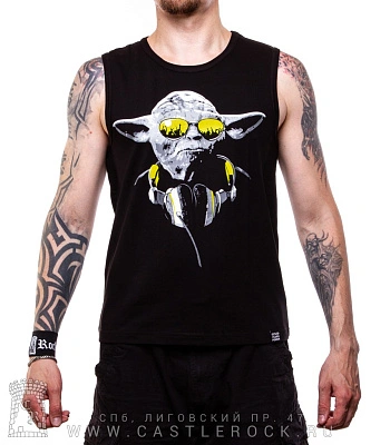 майка star wars yoda йода в очках (светится)