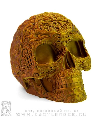 статуэтка череп в узорах (3d печать)