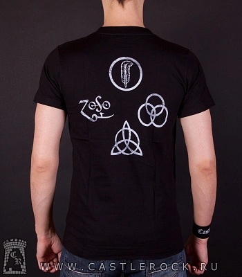 футболка led zeppelin (группа в круге)