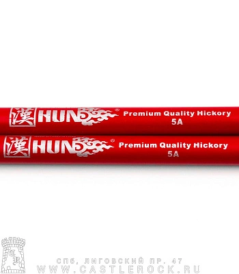 барабанные палочки hun premium 5a (красные) деревянные наконечники