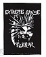 нашивка на спину extreme noise terror (панк с ножом)