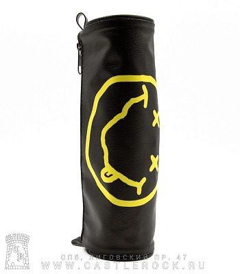 пенал nirvana (смайл, черный)