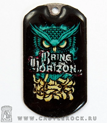 жетон цветной bring me the horizon (сова)