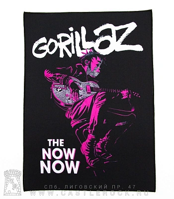 нашивка на спину gorillaz "the now now"