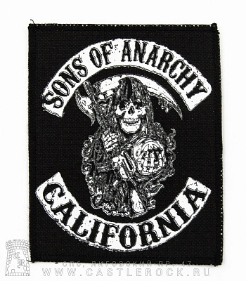 нашивка sons of anarchy "california"
