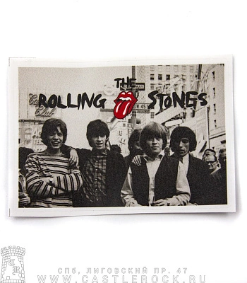 наклейка виниловая rolling stones (группа ч/б, средняя)