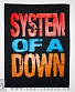 нашивка на спину system of a down (надпись)