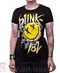 женская футболка blink-182 (смайл желтый)