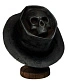 шляпа фетровая canotier ronin (череп, черная)
