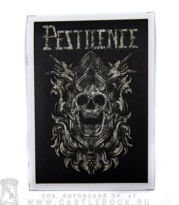 наклейка виниловая pestilence (череп)