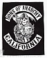 нашивка на спину sons of anarchy "california"