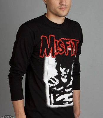 футболка misfits (скелет) д/р