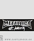 напульсник на резинке metallica "st. anger" (надпись белая)