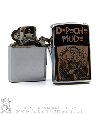 зажигалка с гравировкой depeche mode (группа)