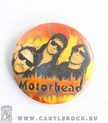 значок motorhead (группа в огне)