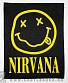 нашивка на спину nirvana (смайл, принт большой)