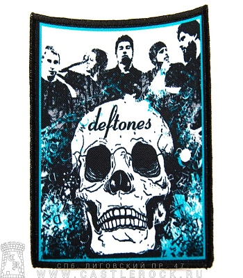 нашивка deftones (группа и череп)