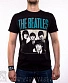 футболка beatles (группа, надпись синяя)