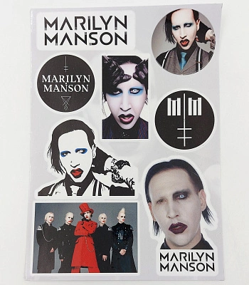 набор наклеек marilyn manson (стикерпак)