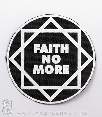 нашивка faith no more (лого белое)