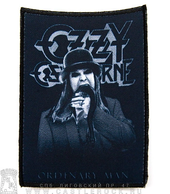 нашивка ozzy osbourne "ordinary man" (ч/б)