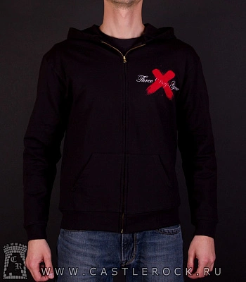 балахон на молнии three days grace (лого)