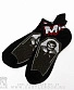 носки короткие misfits (скелет в гробу, черные)