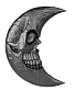зеркало alchemy gothic (алхимия готик) black moon (месяц череп)